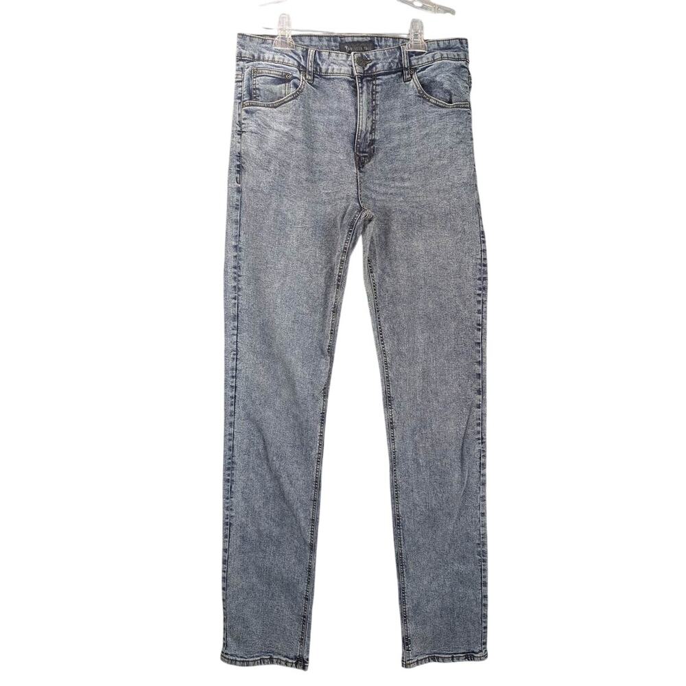 American Tall Jeans Mens 34 x 40 Vintage Faded Blue Straight Leg Long Stone Wash